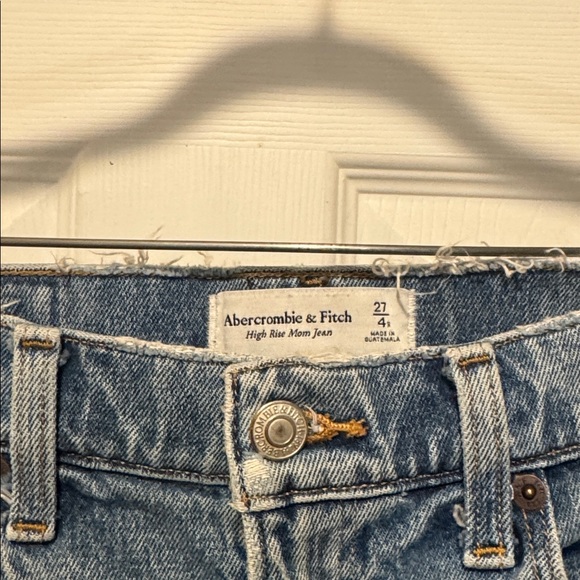 Abercrombie & Fitch Blue Distressed mom jeans - Picture 3 of 5